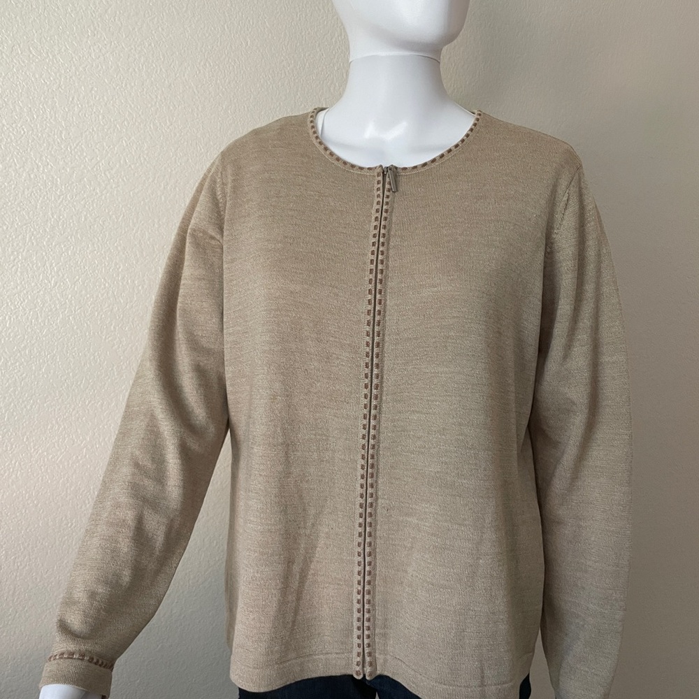 Chic Beige Cardigan Sweater